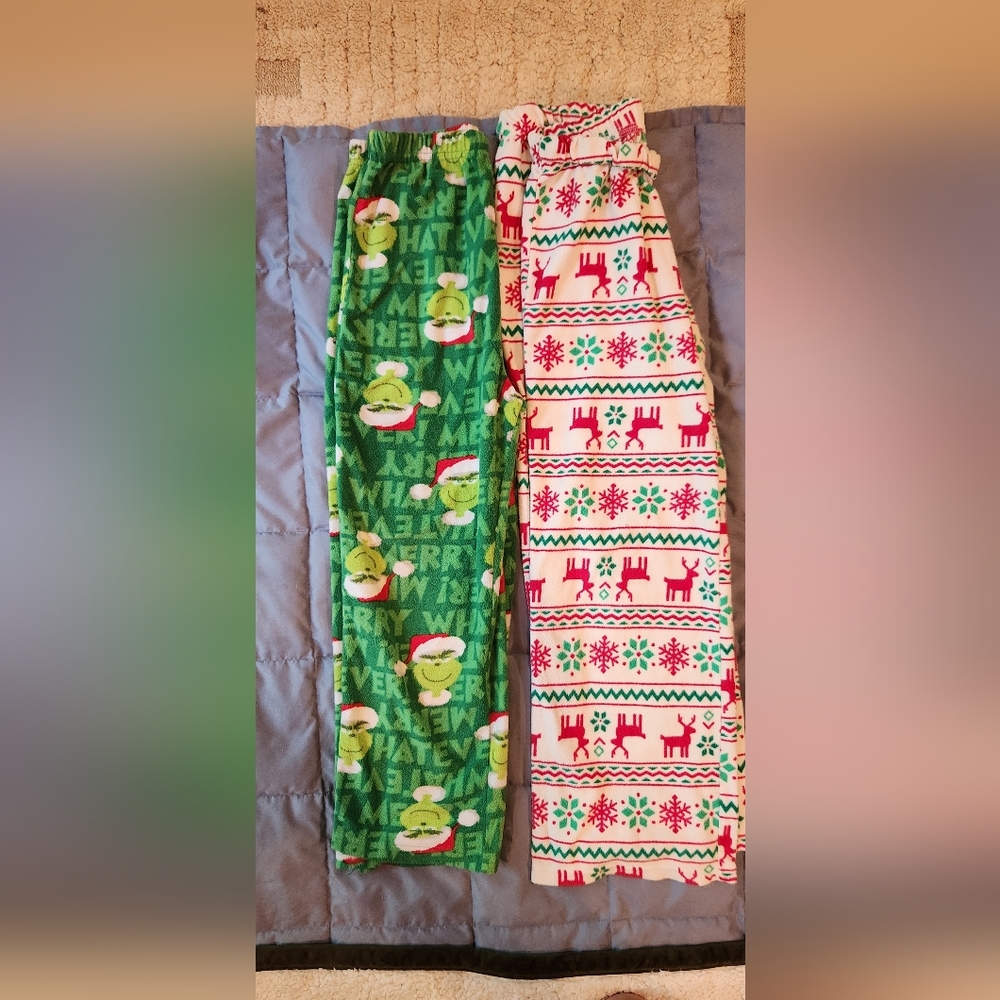Kids Christmas Fleece PJ bottoms